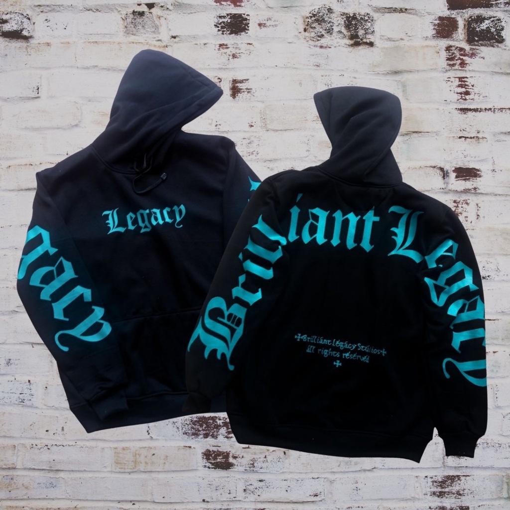 Hoodie Pollover F.Legend | Jaket Hoodie Metal Series Pria &amp; Wanita Distro Aesthetic Fleece Tebal Hitam Legend Premium Size M L XL XXL