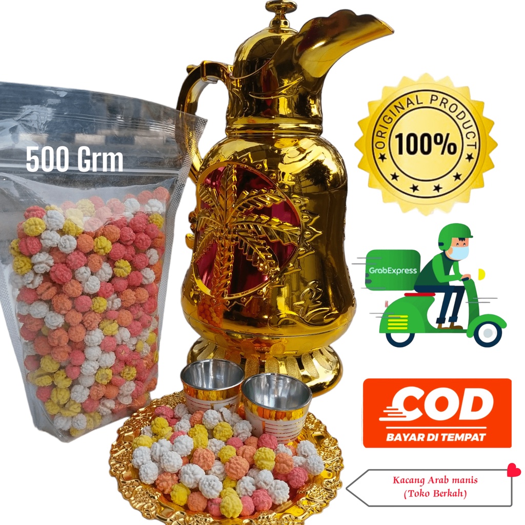 kacang arab rasa manis kemasan 1 kg dan 500 grm asli original