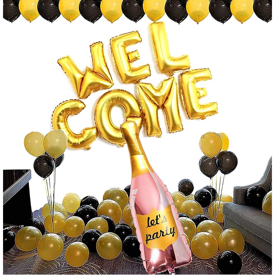 Balon Foil Huruf Set Welcome / Balon Tulisan Welcome / Balon Welcome / Balon Set Welcome