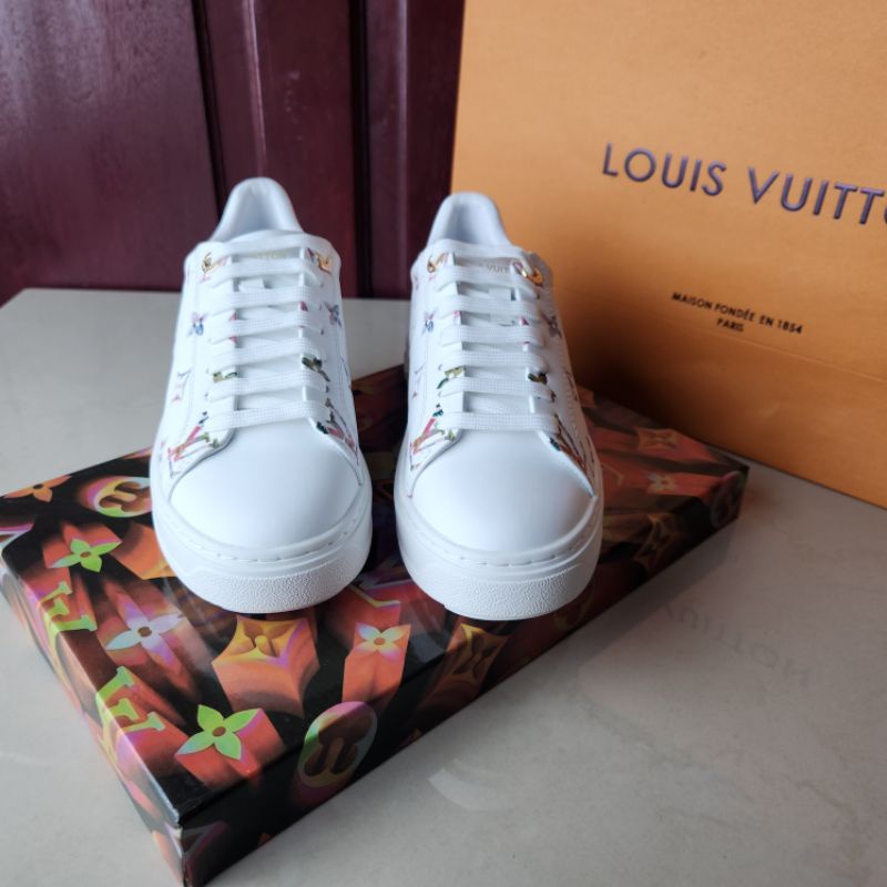 sepatu wanita sneaker lv cewek terbaru p1shoes mirror sepatu putih run away terlaris