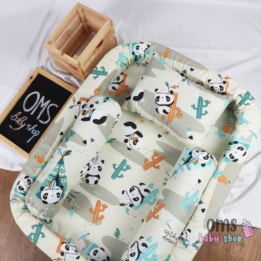 [FREE TAS MIKA PREMIUM] Kasur Bayi Model Kolam / Baby Nest Motif Karakter