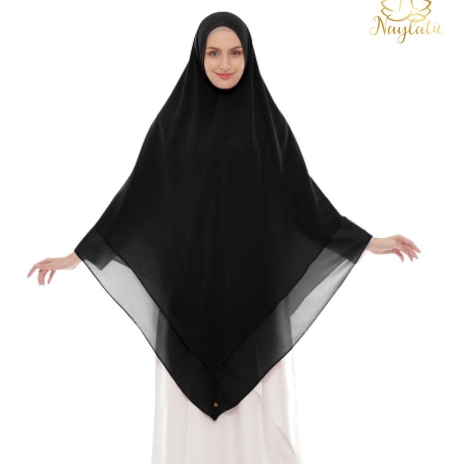 ➦ NAYLATU - Jilbab Hijab Khimar Nonpad Ansaria Ceruty Babydoll Ori Naylatu ➺