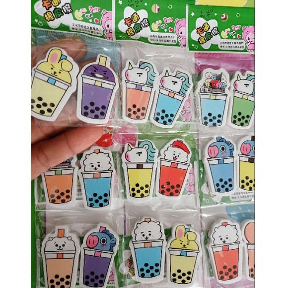 

SK43 40PCS PENGHAPUS BOBA LEMBAR Ready