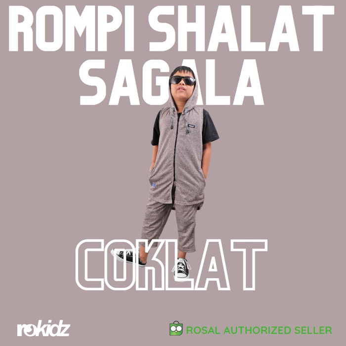 Rompi Sholat ROKIDZ - Rompi Sholat/Shalat/Solat Sagala - Coklat, XXL(F7D2) rompi sholat pria muslim 