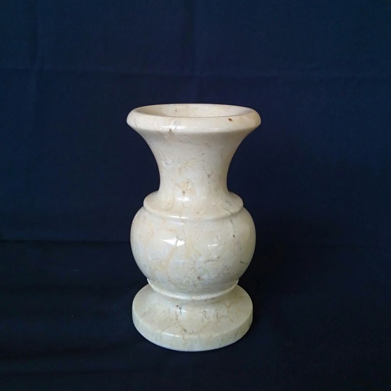 Vas Nordic Batu Marmer Marble Stone Vases Bejana Pot Tanaman Bunga Hias Guci