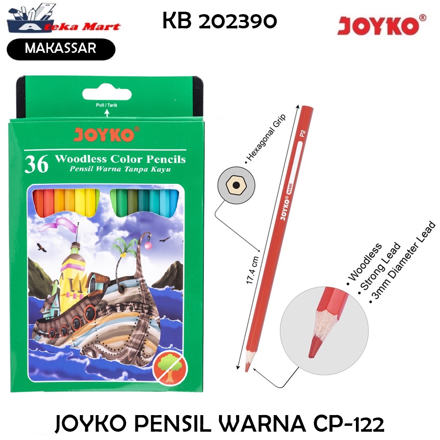 

[SET] JOYKO PENSIL 36 WARNA CP-122