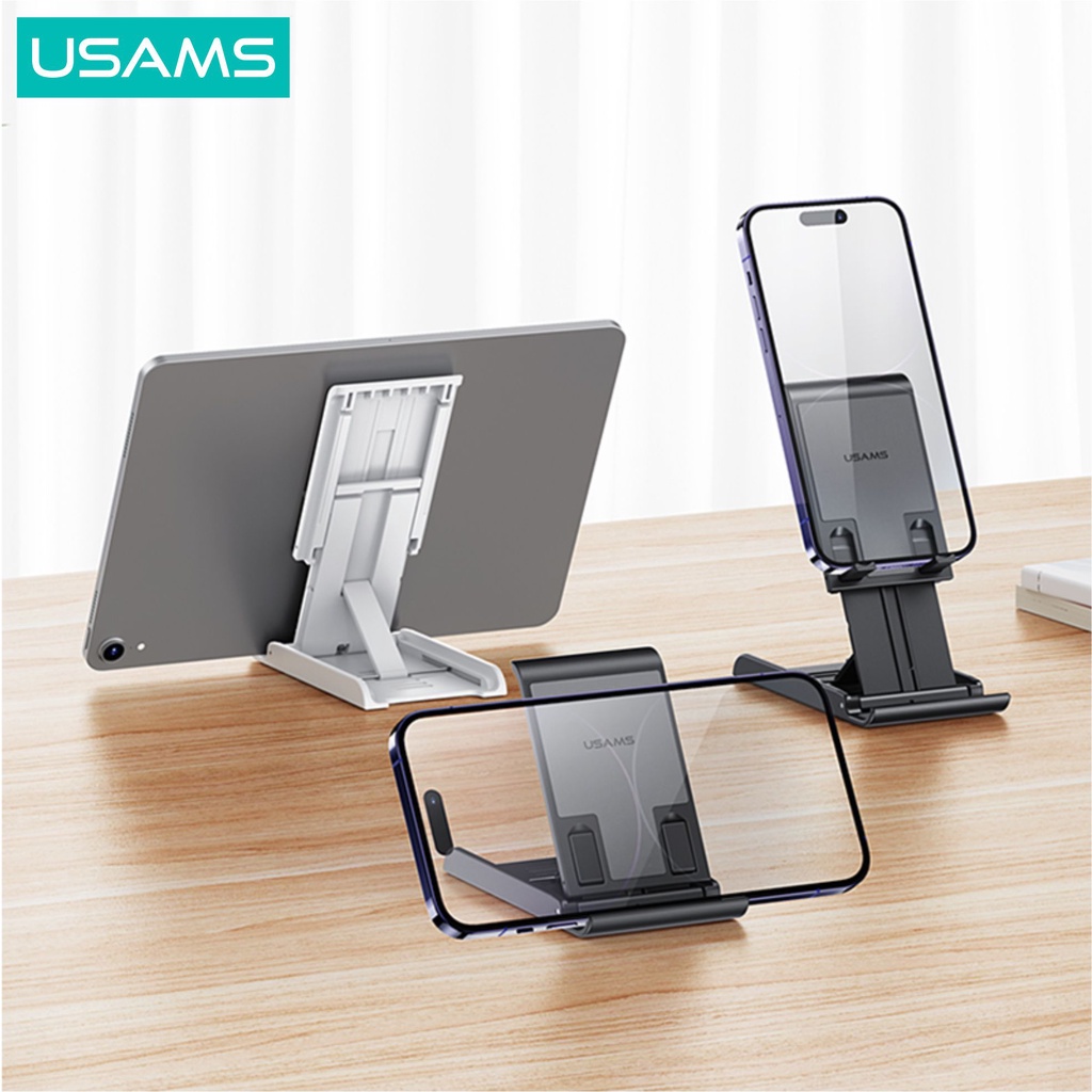 USAMS ZJ073 Holder Folding Desktop Stand for Phone/Tablets