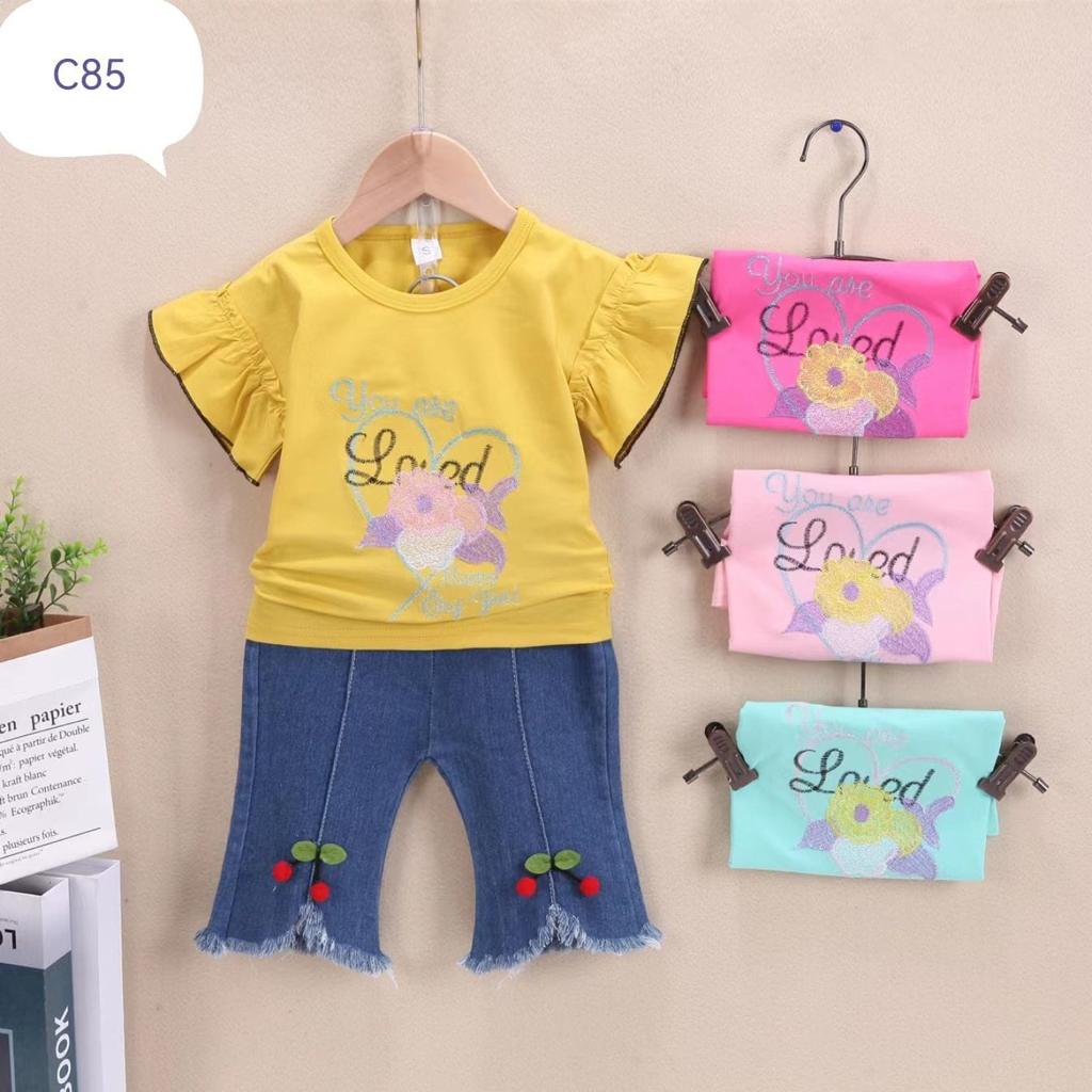 SETELAN ANAK CEWEK JEANS IMPORT / SETELAN ANAK PEREMPUAN