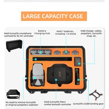 Sunnylife Carrying Case Waterproof HardCase DJI Mini 2/SE/ Mavic Mini