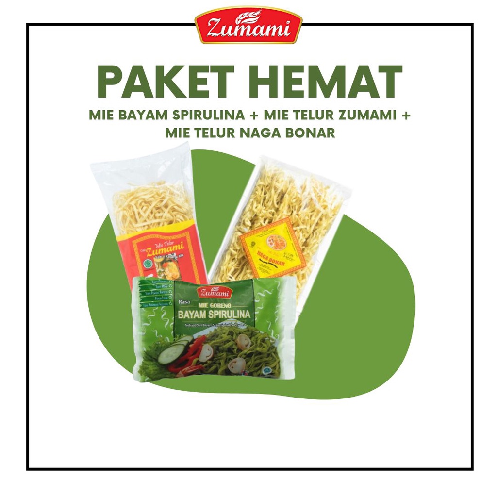 

PAKET HEMAT ZUMAMI / MIE GORENG BAYAM SPIRULINA / MIE TELUR NAGA BONAR / MIE TELUR ZUMAMI / MIE / MIE GORENG / SAYUR / MIE TELUR / PAKET HEMAT