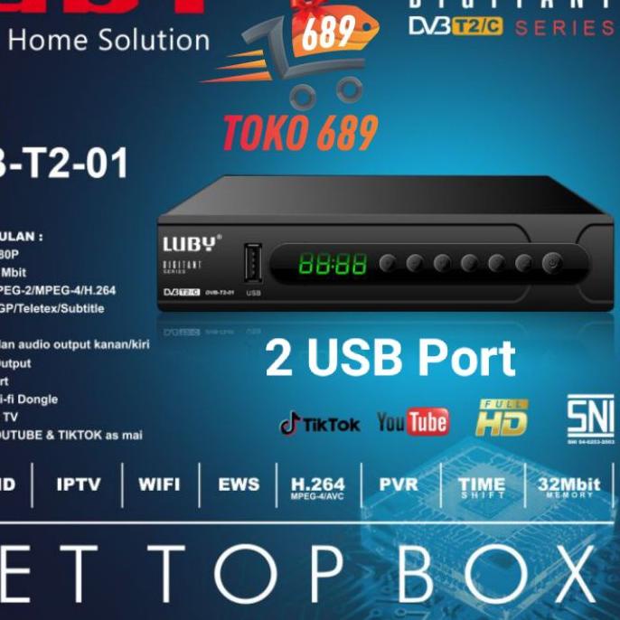 ✺ Set Top Box Tv Digital Luby T2-01 / Receiver Tv Digital Luby ➴