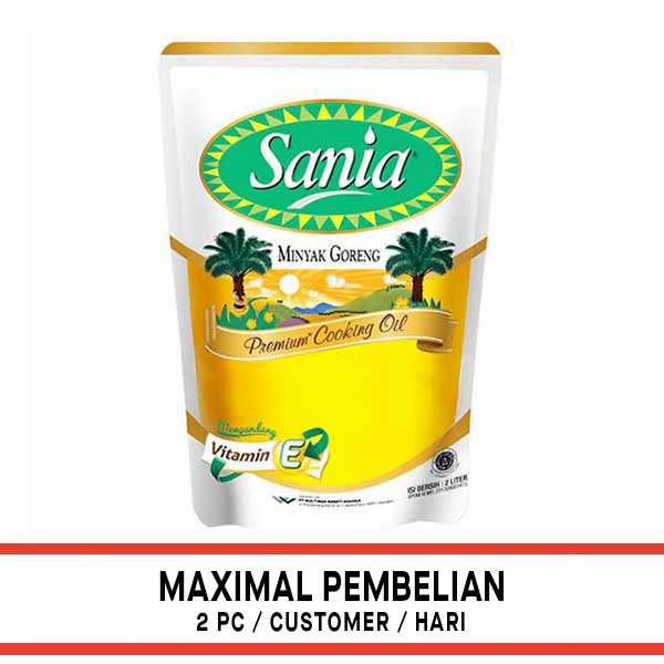 Promo Harga Sania Minyak Goreng 2000 ml - Shopee