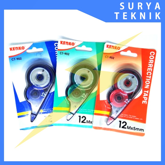 

Tipex Trondol - Kenko Correction Tape Kenko CT-902 - Penghapus Tinta - Tipex Kertas Kenko CT-902