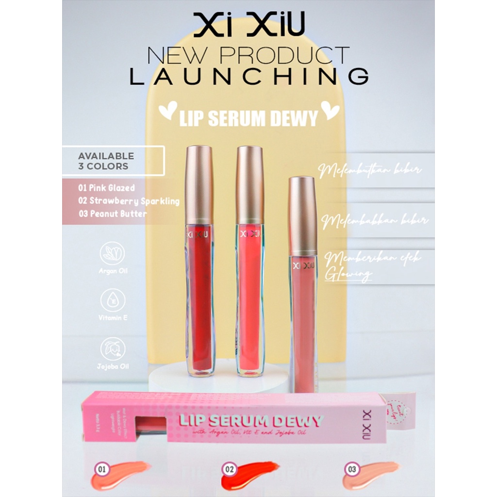 ❣️Rakkistore99❣️Xi Xiu LIp Glow Serum | Lip Serum Dewy (100% ORIGINAL)