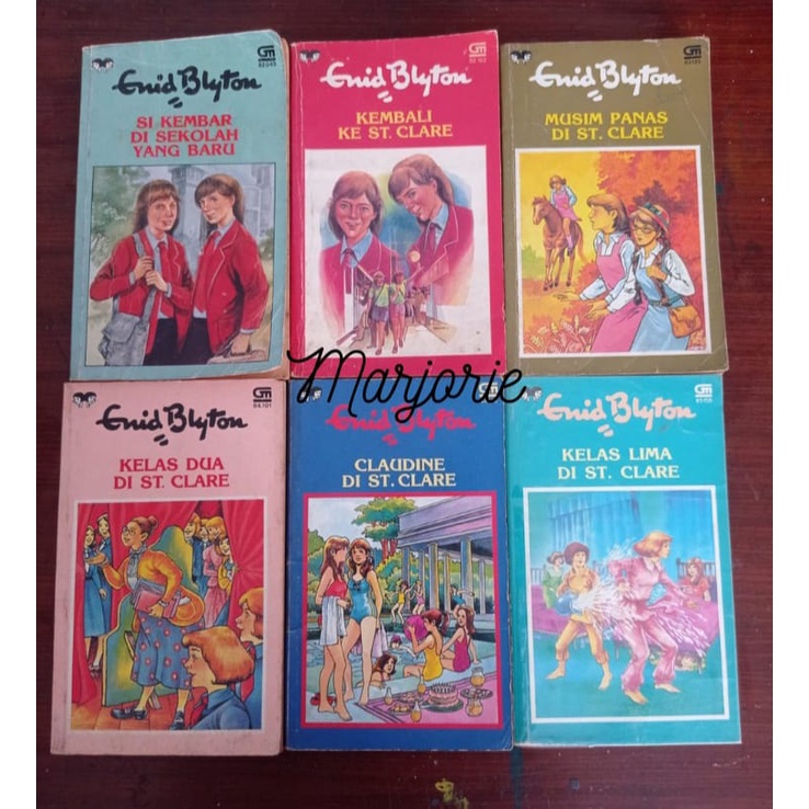 Enid Blyton seri St.Clare - Set Seri Lengkap - cover lama