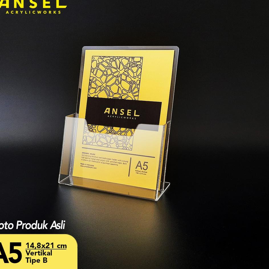 

Gratis Packing ANSEL Tempat Akrilik / Acrylic Flyer Stand Holder - A5 - Tipe A Bening