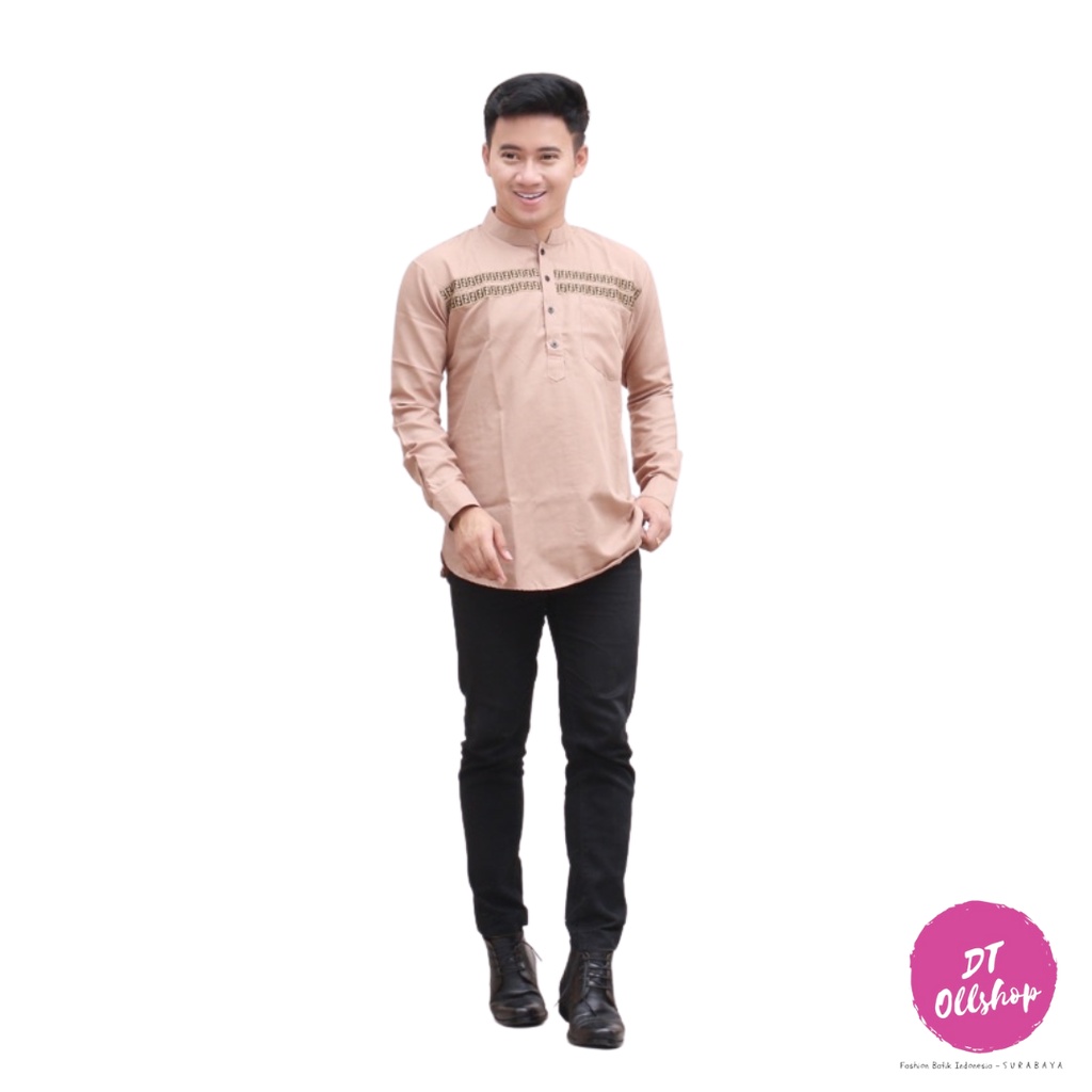 DT OLLSHOP - Kurta Lengan Panjang FF Pakistan / Busana Muslim /  Baju Kemeja Koko Pria