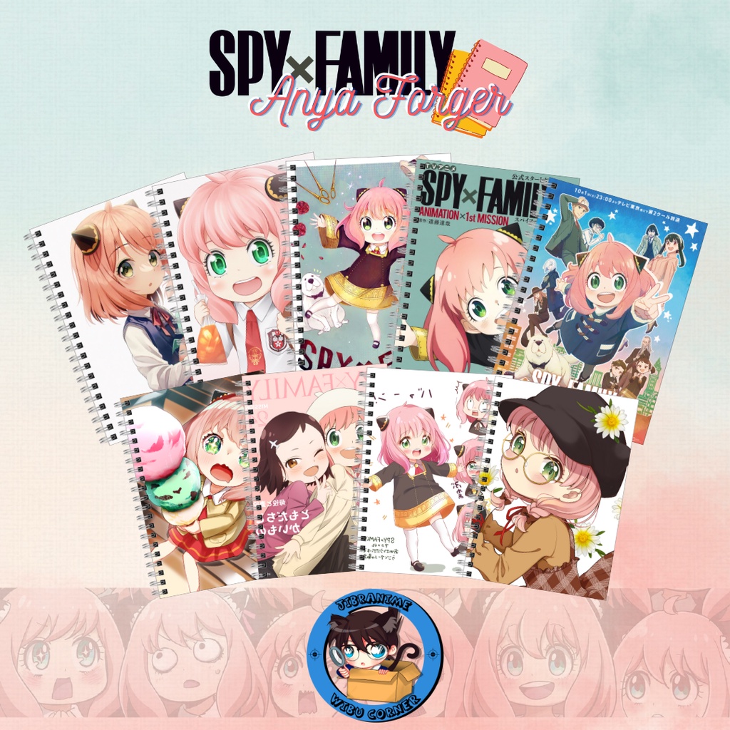 

note book spy x family / note book anya forger / buku catatan