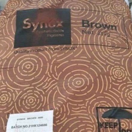 Pigment/pewarna oker verf iron oxide synox brown 4686 (25kg/1sak)