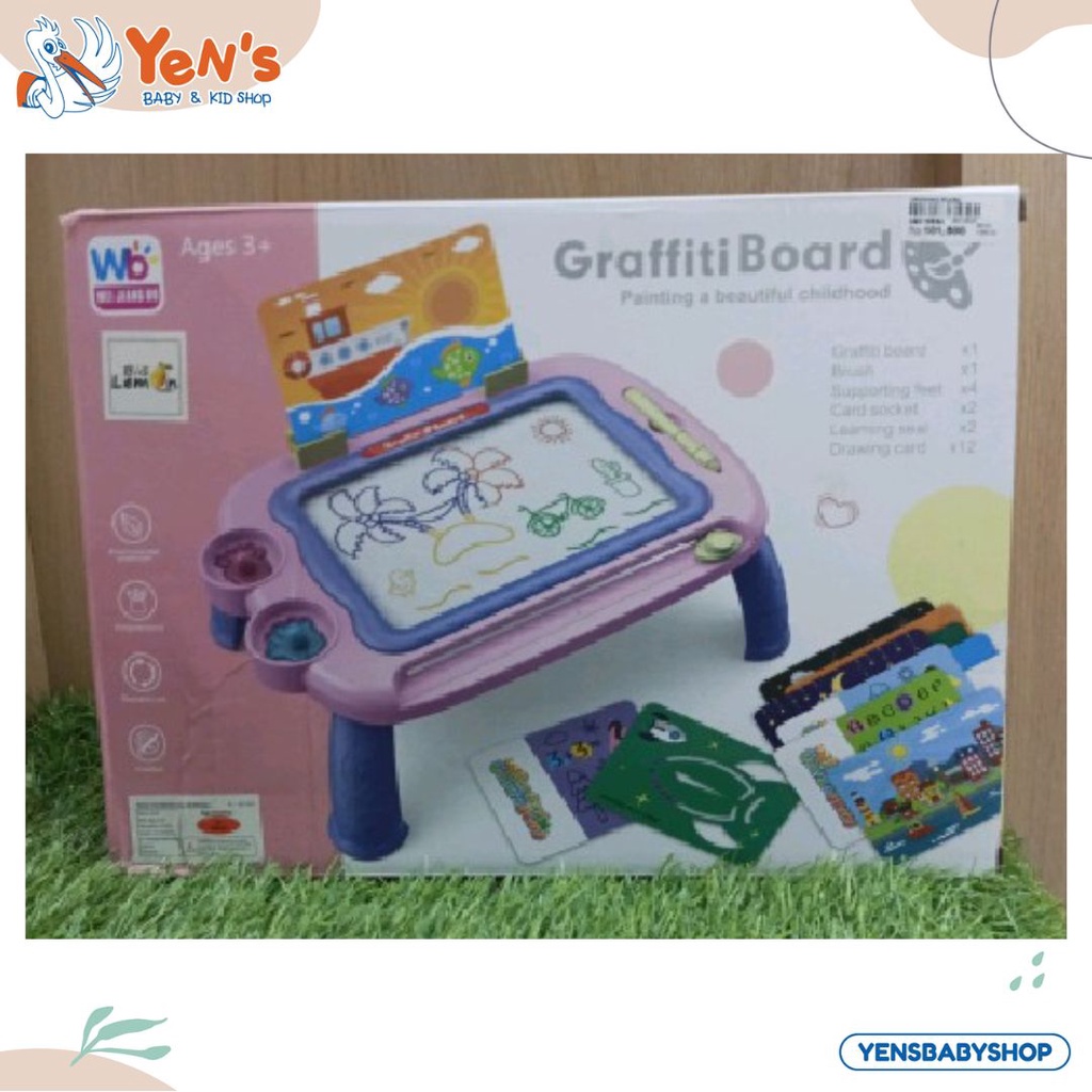 Papan Tulis Gambar GRAFFITI BOARD Mainan Edukasi Anak Magnetic Drawing