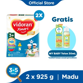 Image of vidoran Xmart 3+ All Variant 925gr Susu Formula Pertumbuhan Anak 3-5 Tahun - 2 box