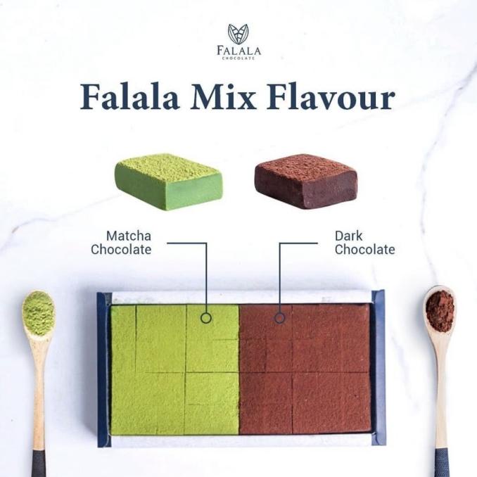 

,,,,,,,] Falala Chocolate Bali Long Box mix matcha dan Dark choco