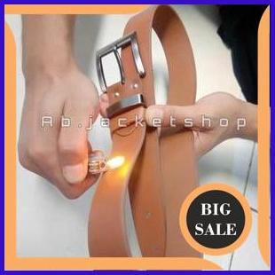 Sabuk gesper ikat pinggang pria kulit asli warna XD XD coklat muda 1M4R23 accessories