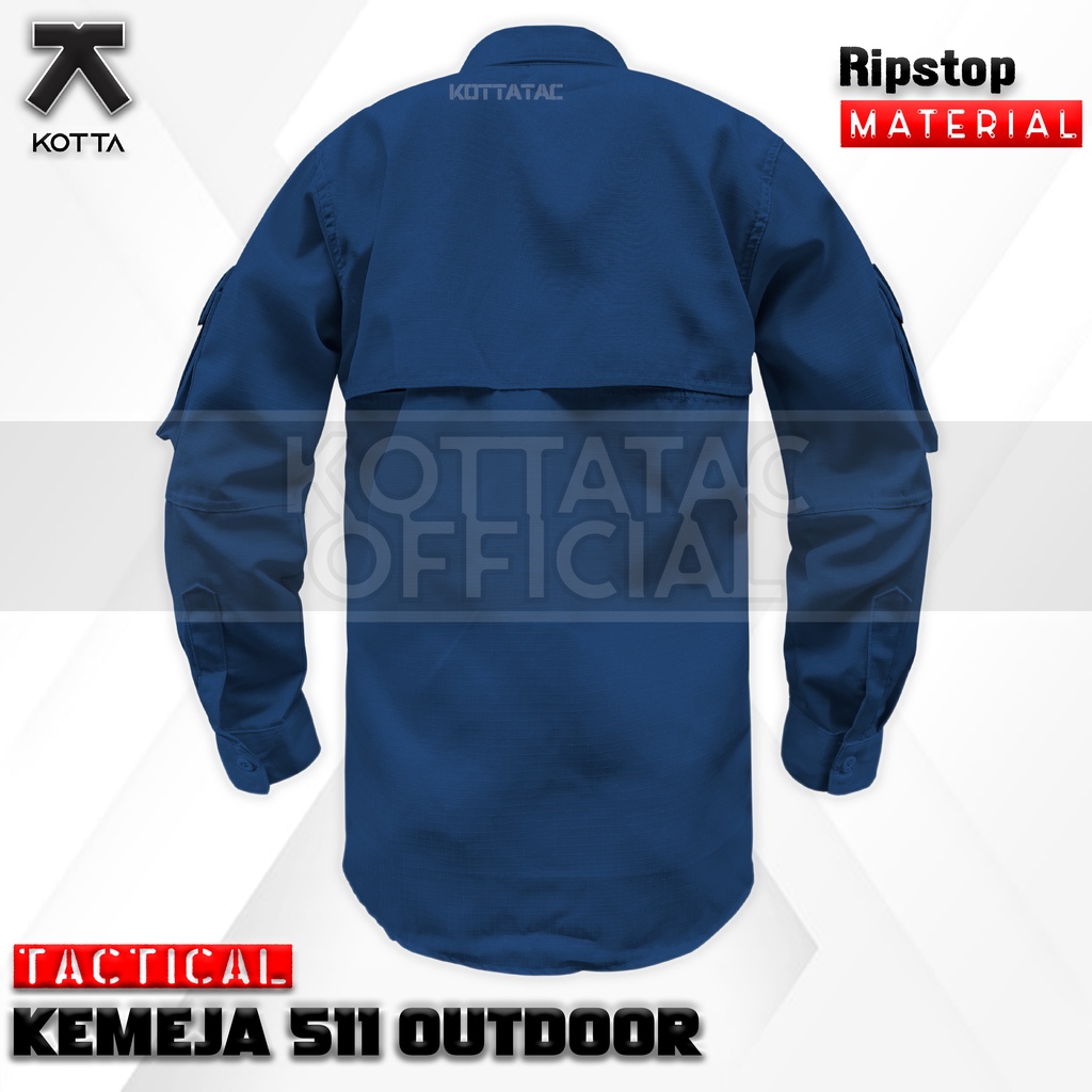 KEMEJA TACTICAL 511 NAVY BIRU DONGKER LENGAN PANJANG - KEMEJA OUTDOOR BIRU DONGKER - KEMEJA PDL NAVY - KEMEJA TACTICAL NAVY - KEMEJA TIM - KEMEJA LAPANGAN