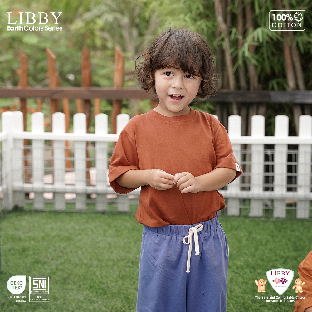Libby Basic Tee 9 Bulan - 12 Tahun Tshirt Polos Anak / Kaos Atasan Anak Unisex Earth Series CBKS