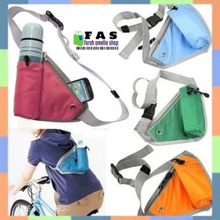 Tas Selempang Olahraga Gym Segitiga Travelling Bag Mini