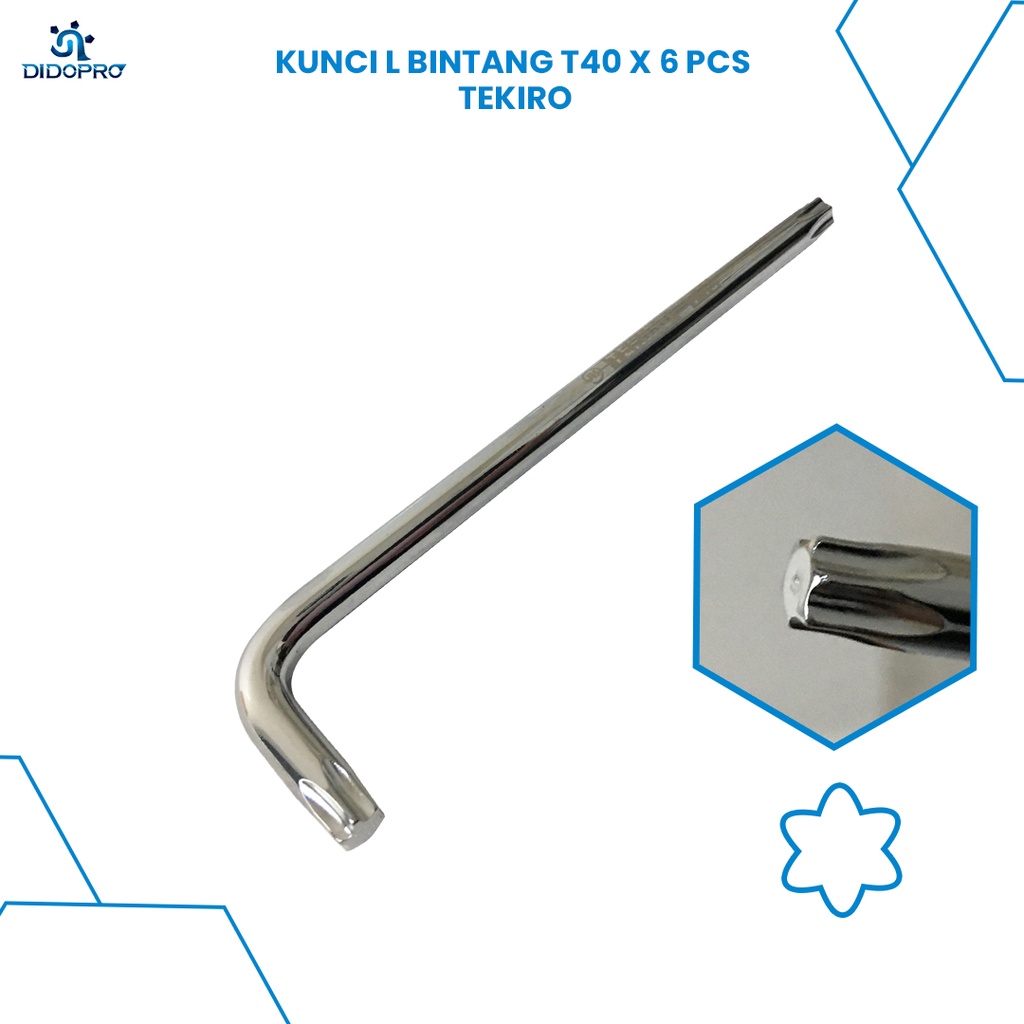 T40 KUNCI L BINTANG TEKIRO T40 TORX KEY LONG 1 PCS