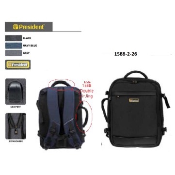 TAS RANSEL PRESIDENT 1588 ORIGINAL 2 in 1 BACKPACK PRESIDENT BRIEFBAG PRESIDENT TAS RANSLE MULTIFUNGSI