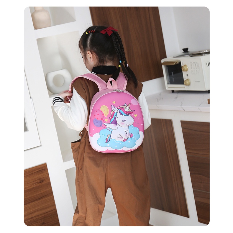 [MTOYS] Tas Ransel Anak Sekolah Anti Penyok Karakter Timbul 6D Tas Telur Series 2 Kualitas Import Premium -M0239