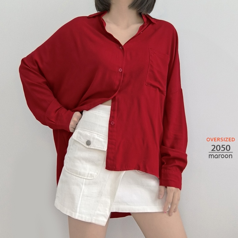 ARENA - Kemeja basic wanita jumbo big size