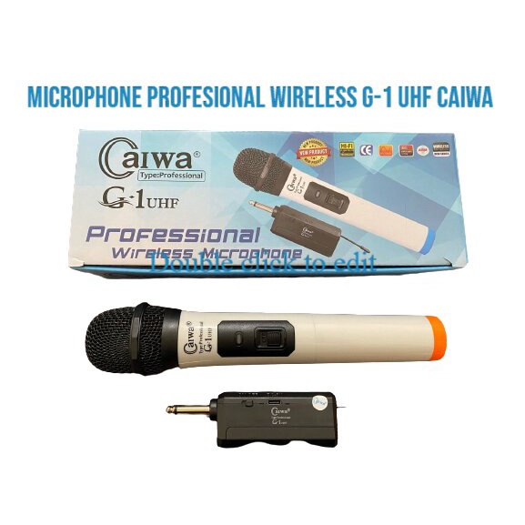 MICROPHONE PROFESIONAL  WIRELESS G-1 UHF MERK CAIWA