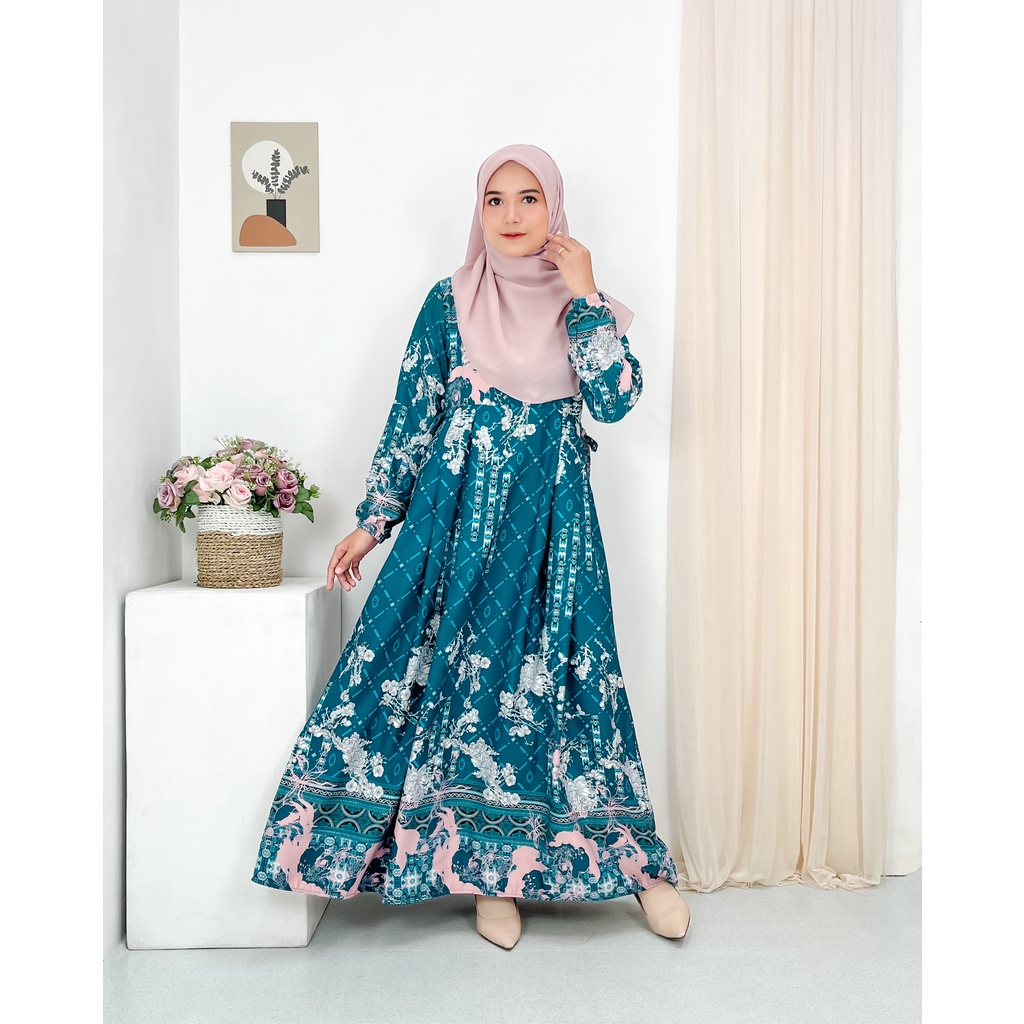 Haura Dress Meira Gamis Maxmara Busui S- XXLJumbo Bisa Couple