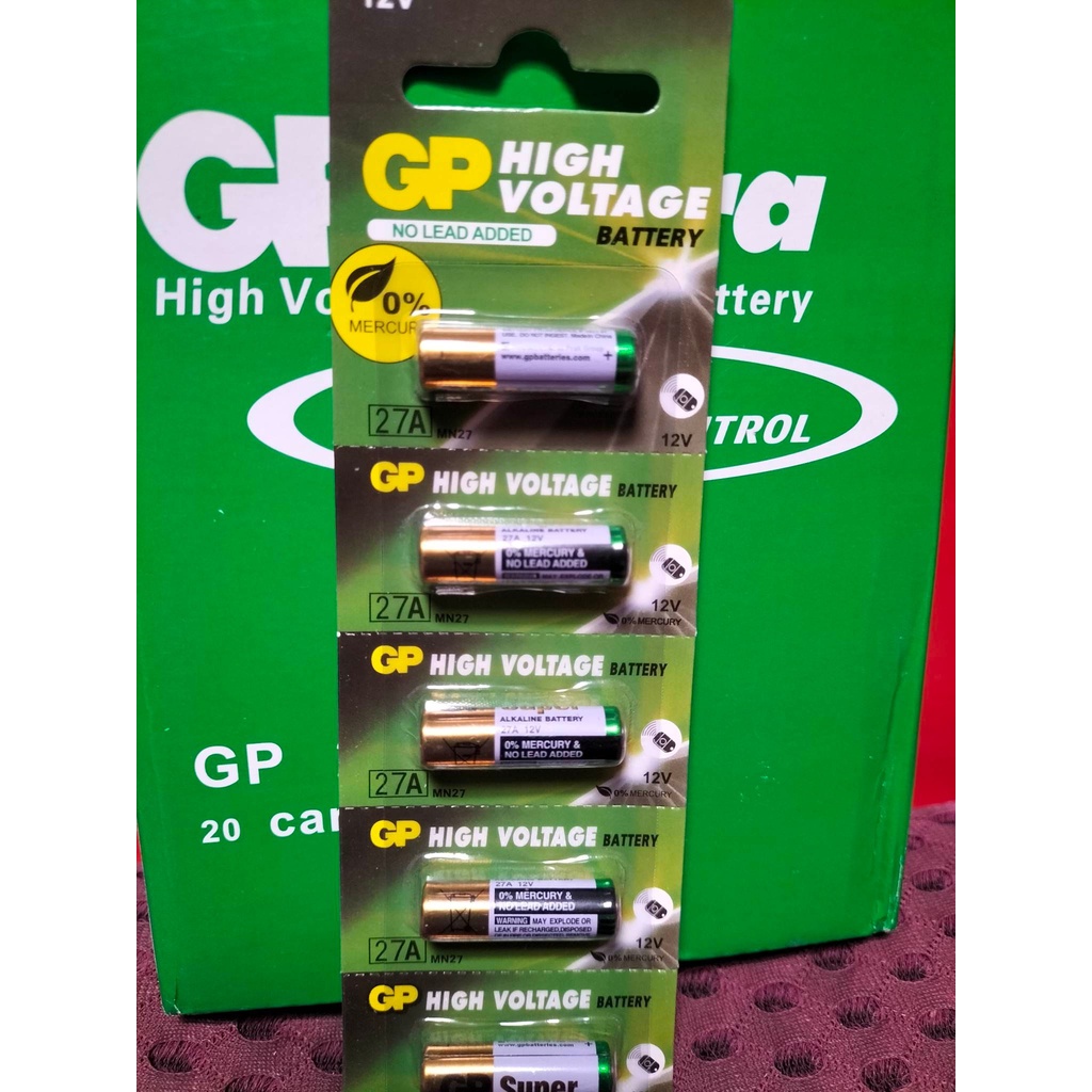 Batre Baterai Battery Alkaline GP 27A A27 12v High Voltage Original | distshop