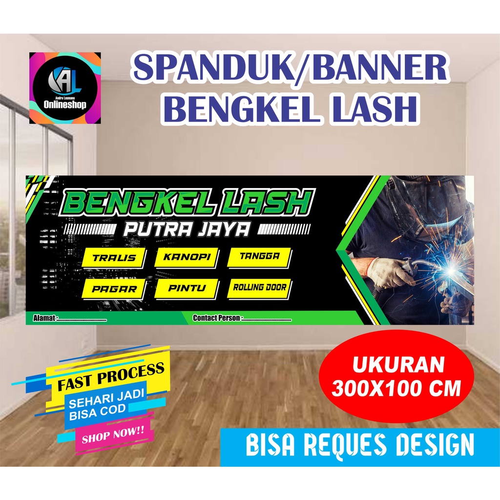 Spanduk Banner Bengkel Las