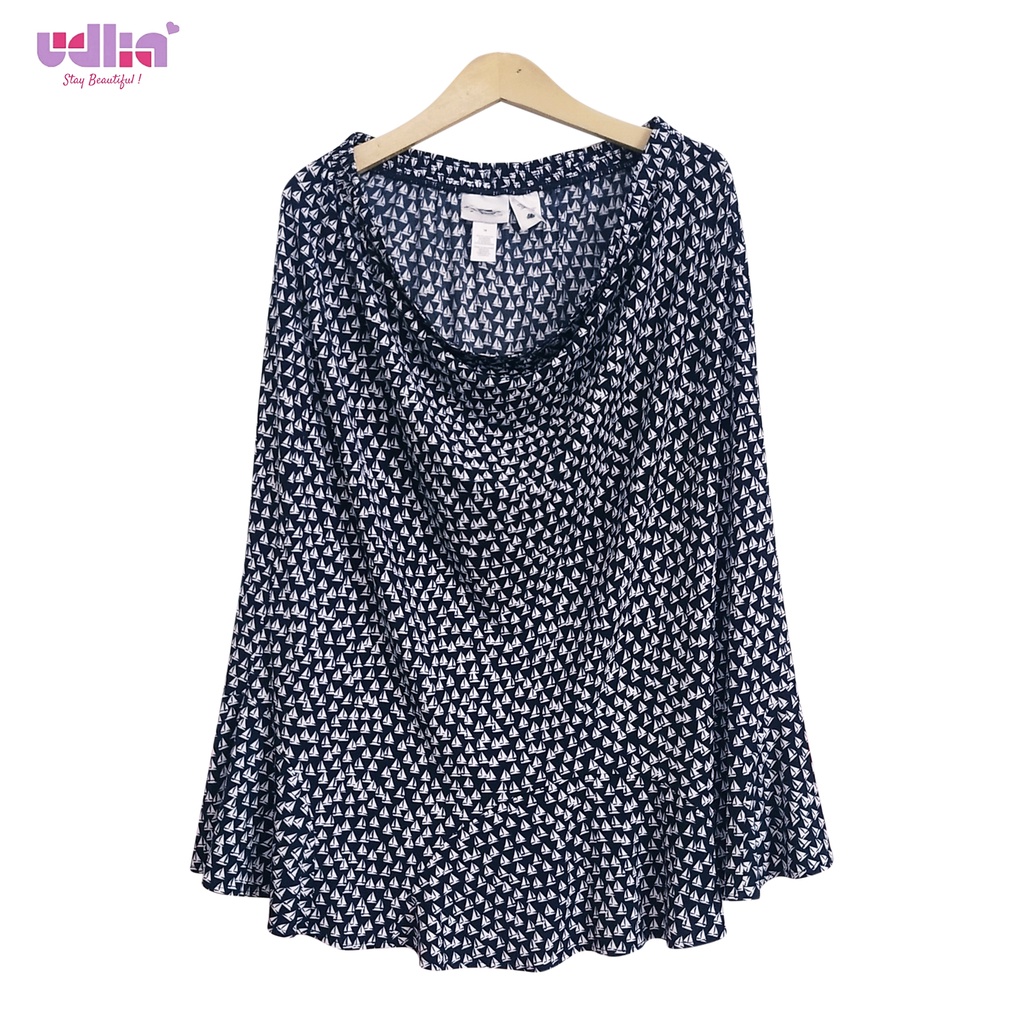 Udlia Rok Midi Jumbo Navy