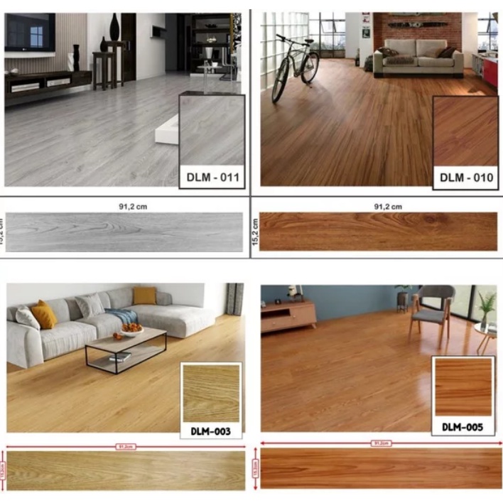 Stiker Lantai Vinyl & Perekat Stiker Lantai Vinil Motif Kayu Premium Sticker Lantai Motif Kayu