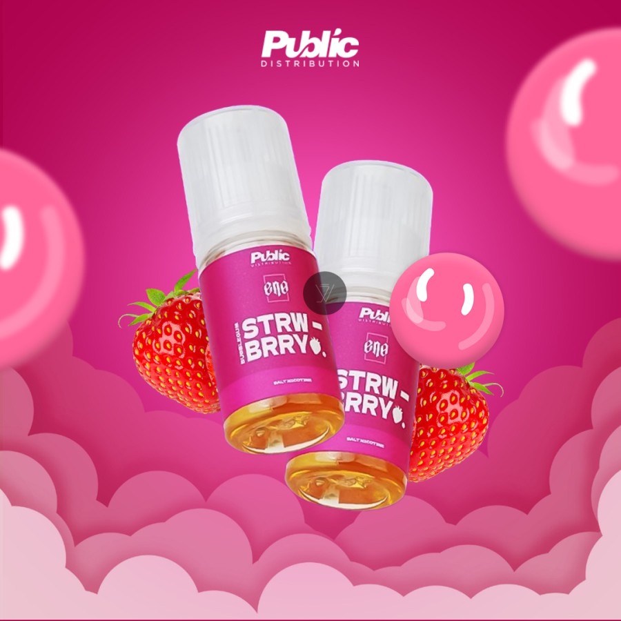 LIQUID ENO BUBBLEGUM STRAWBERRY SALT NIC - ELO BUBBLEGUM SALTNIC 30ML