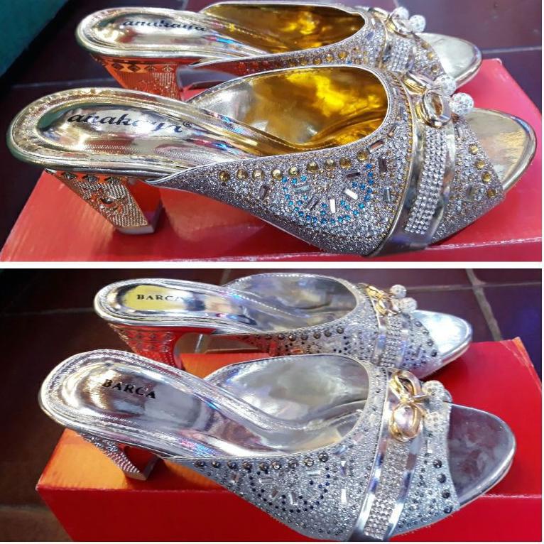SIAP KIRIM Sandal heels pesta kebaya 5cm