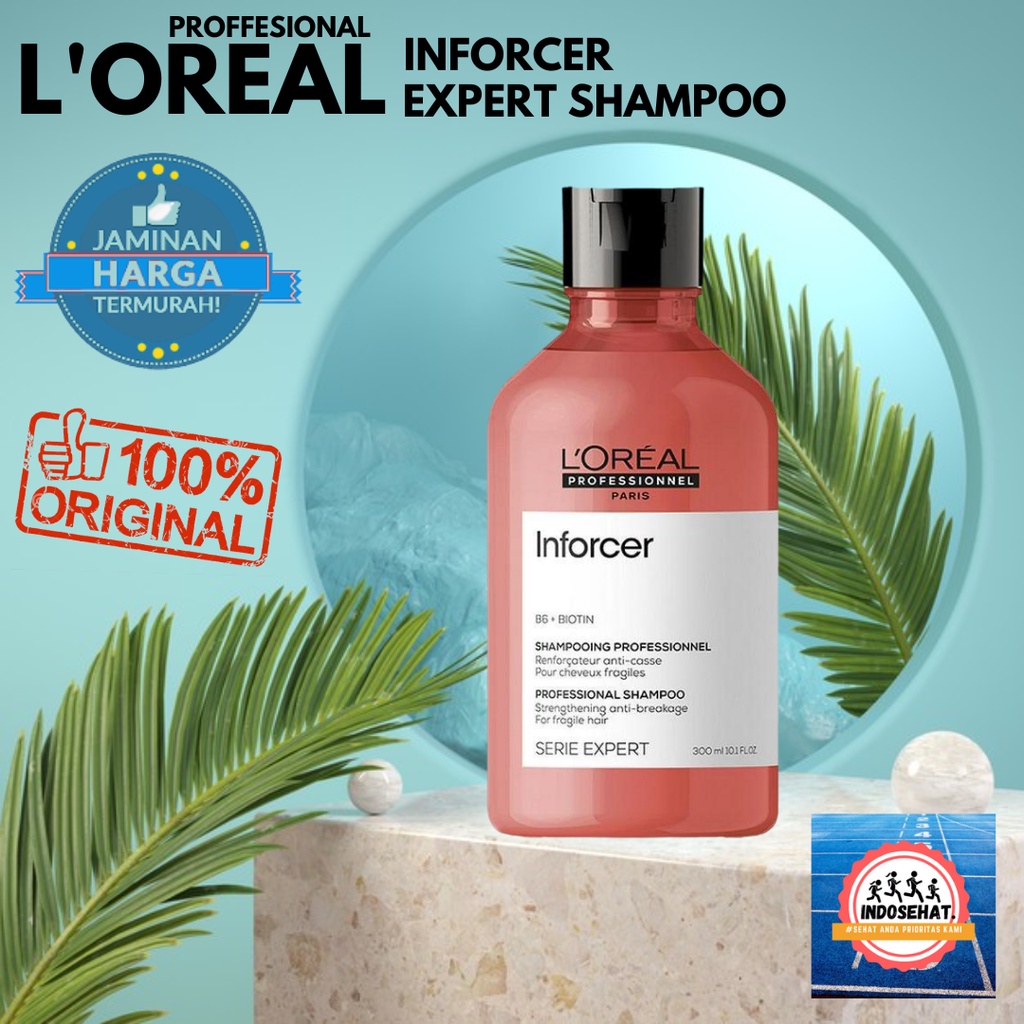 LOREAL Serie Expert Inforcer Shampoo - Shampo Nutrisi Perawatan Rambut Rusak Bercabang Patah 300 ml