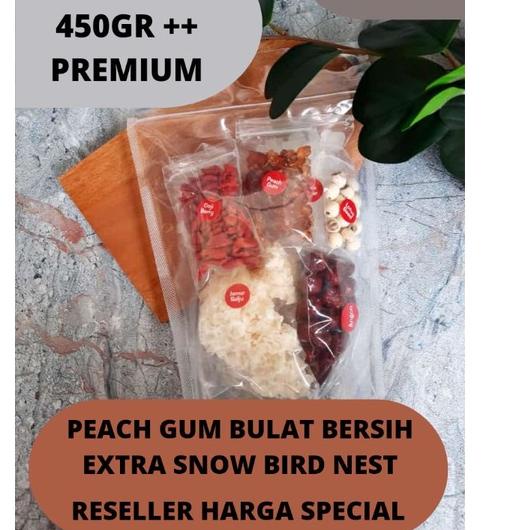 

♪ Paket Peach Gum Dessert 450gr TERMURAH!! Bahan PREMIUM 11 Varian ☛