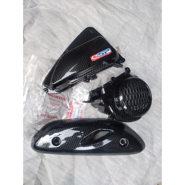 paketan carbon scoopy 2020//filter Scoopy//tameng Scoopy// cover kipas Scoopy 2022