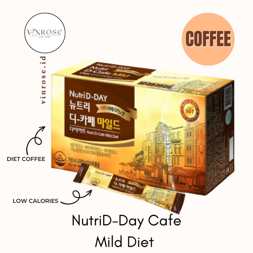 

NutriD-Day Coffee Diet Mild Sweat Americano Korea/ Kopi Diet Sachet