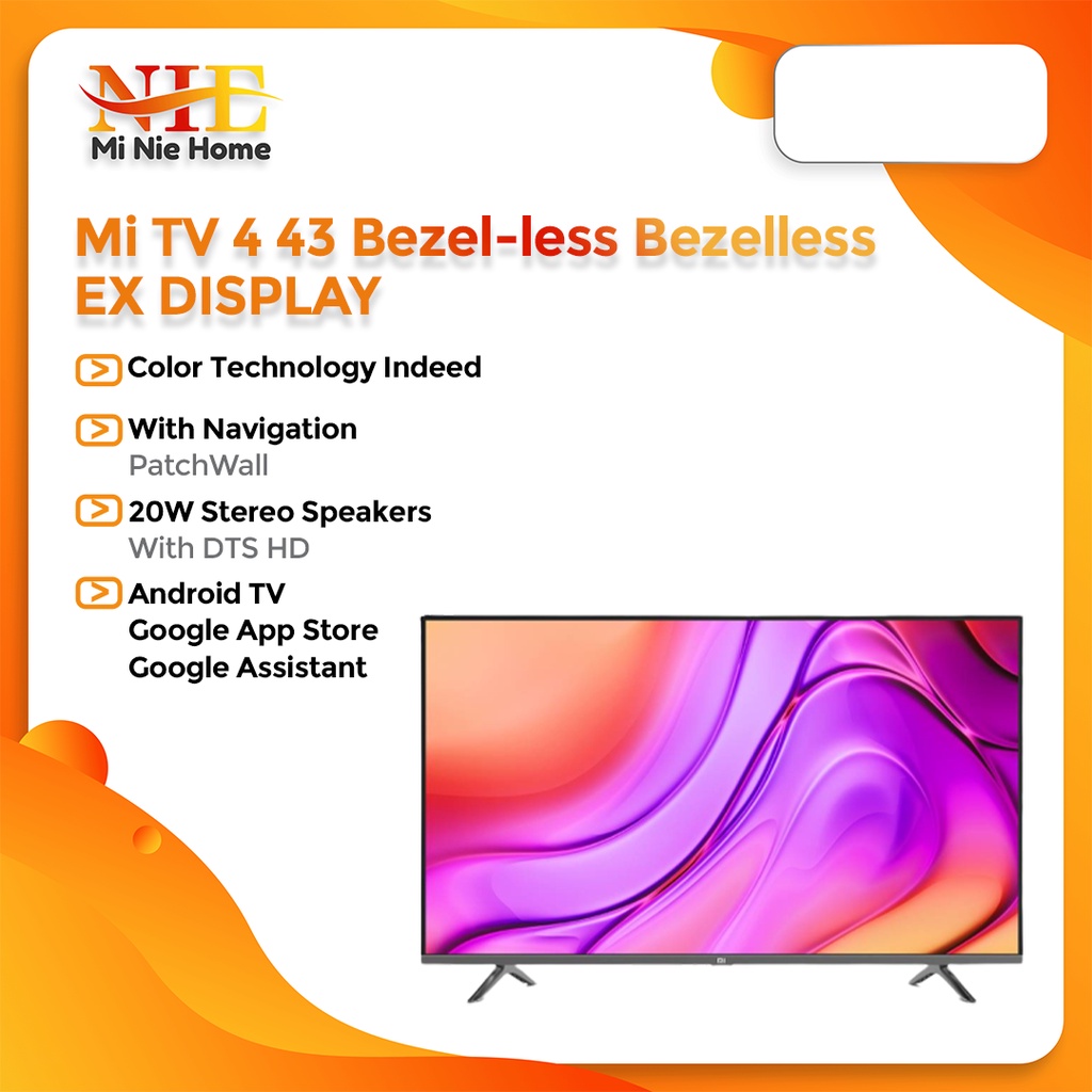 EX DISPLAY│EX DEMO Xiaomi Mi TV 4 43 inch Bezel-Less Smart TV