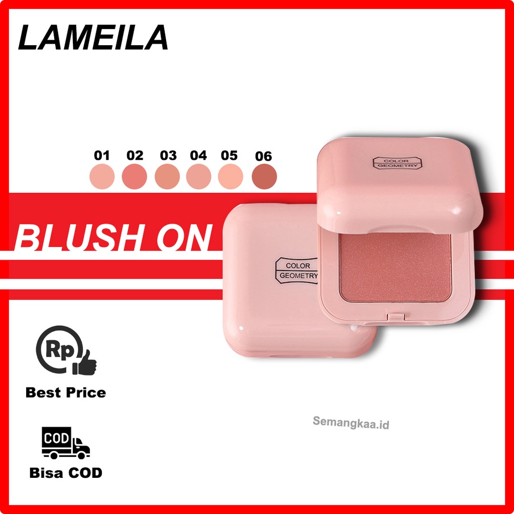 LAMEILA Brush On Candy Natural Orange Rouge Blush 6 Warna Choose LA003