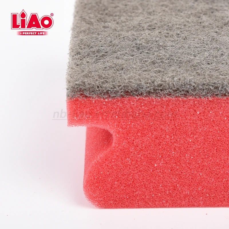 LIAO Spons Sabut Cuci Piring isi 3 pcs Anti Gores Sponge Serbaguna (H130030)