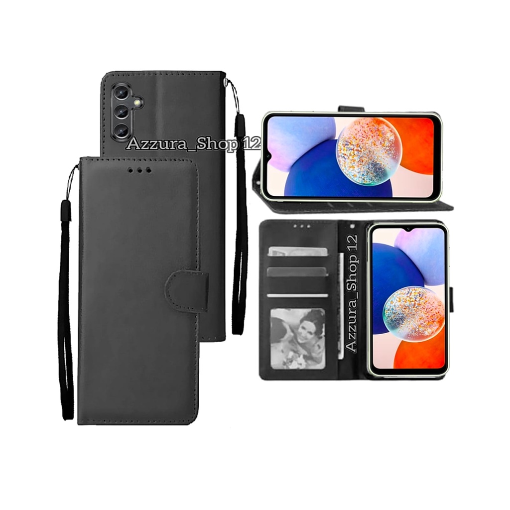 Casing Dompet Untuk SAMSUNG GALAXI A14 5G Case Wallet Flip Cover Leather Premium  Sarung Buku HP